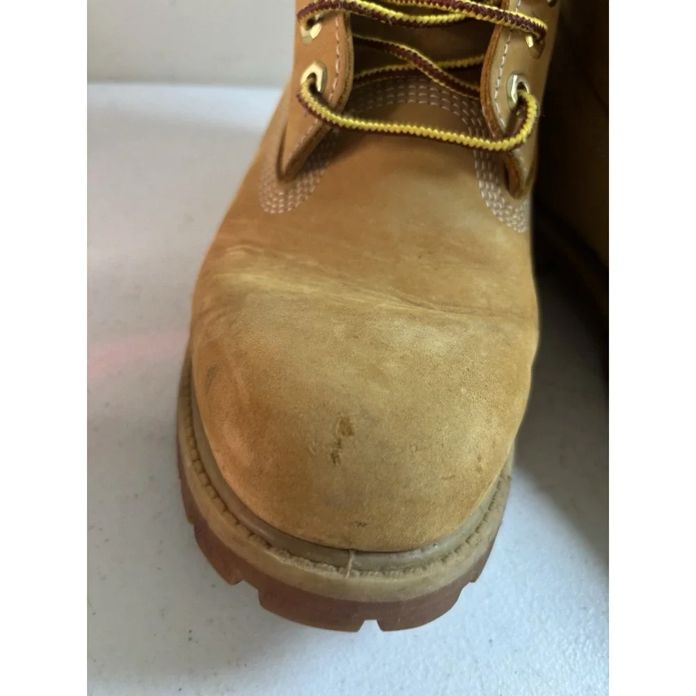 Timberland Men's Premium 6-inch Waterproof Boots Size 7M Wheat Nubuck
